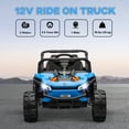 thumbnail image 4 of Qaba Voiture Électrique 12 V pour Enfants avec Télécommande, Suspension à Ressorts Bleue, 4 of 9