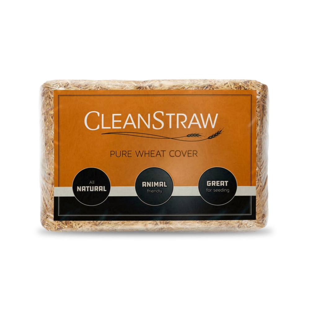 CleanStraw Natural Pure Wheat Cover Mulch 2.3 cu.ft.