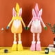 thumbnail image 4 of Cateissary Conejito retráctil, decoración de muñeca sin rostro, adorno de enano, escaparate de conejo de Navidad, Bar, accesorios de fiesta, Kits de decoración para fiestas Amarillo, 4 of 5