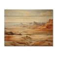thumbnail image 3 of Designart "Sands Desert Egypt Ancient painting II" Egypt Print on Natural Pine Wood, 3 of 5