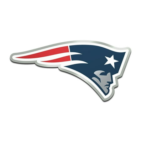 New England Patriots Metallic Freeform Logo Auto Emblem
