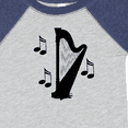 thumbnail image 4 of Inktastic Harp Silhouette Music Boys or Girls Baby Bodysuit, 4 of 5
