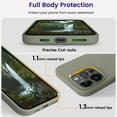 thumbnail image 4 of Designed for iPhone 15 Pro Case, Silicone Shockproof Slim Thin Phone Case for iPhone 15 Pro(6.1 inch), (Calke Green), 4 of 12