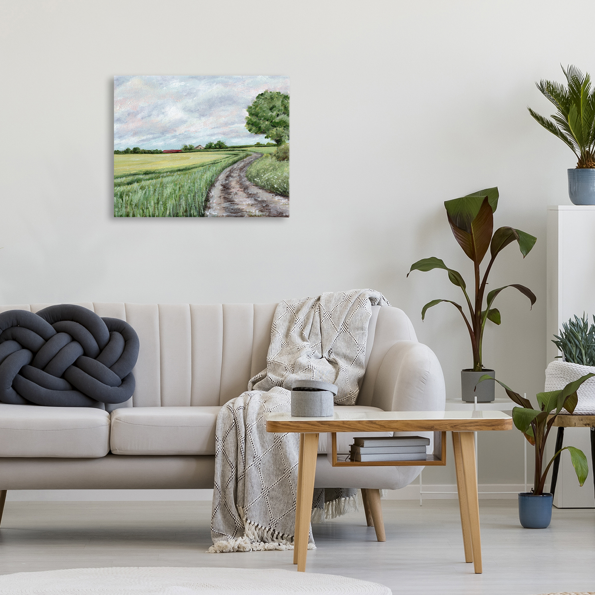 Winding Country Roads Canvas Wall Art, design by Leah Noel Art