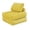 Yellow, variant on PAPROOS Bean Bag Chair for Adults, Corduroy Bean Bag Lounger, Convertible Floor Sofa Bed, Comfy Lounge Chair with Back Support for Bedroom, Dorm, Game Room and Living Room, Camel