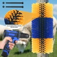 thumbnail image 5 of 1Set Plastic + Nylon Curved Animal Husbandry Brush Cow Horse Goat Pig Scratching Hard Silk Brush Ranch Special Animal Husbandry Scratching Brush, 5 of 7