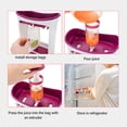thumbnail image 3 of Las Bolsas De Alimentos Para Bebés, Las Bolsas De Limpieza Fáciles Del Almacenamiento De Alimentos Para Bebés Se Mantienen Refrescantes Para Uso En Exteriores, 3 of 7