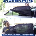 thumbnail image 5 of EcoNour Car Side Window Cover for Camping (36"x17") (2 Pack) | Side Windows Sunshade for Car Sun Heat and UV Protection, Rear Side Window Shade for Baby, Passenger Seat, 5 of 8
