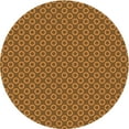 thumbnail image 1 of Ahgly Company Indoor Round Patterned Saddle Brown Area Rugs, 8' Round, 1 of 6