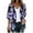 Dark Blue, variant on Lilgiuy Women's Floral Print Puff Sleeve Kimono Cardigan Loose Chiffon Cover Up Casual Blouse Tops, Black ,6 Fall Fashion for 2022 Spring Winter