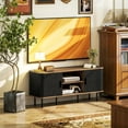 thumbnail image 2 of HOMCOM TV Stand Cabinet for TVs up to 55 Inches with Storage, Black, 2 of 10
