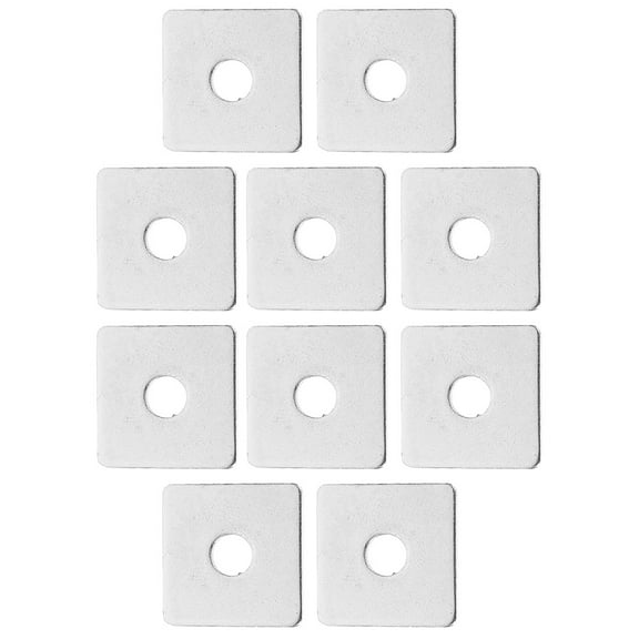 10 Pcs Tapers Float Square Washer Gasket Multiple Purpose Washers Flat
