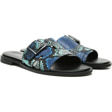 Naturalizer Womens Faryn Slide Sandal 4.5 Blue Turqoise