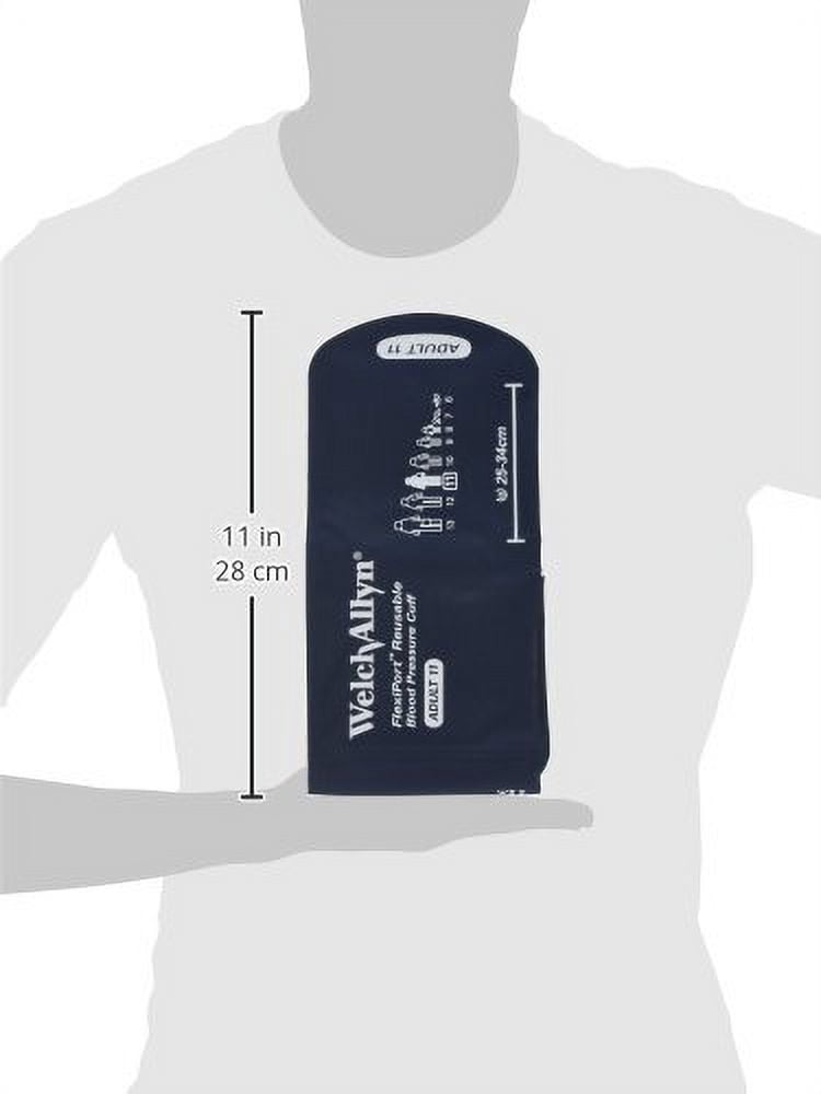 FlexiPort Blood Pressure Cuff, Adult Arm, Size 11, 2 Tube Bladder, Locking Type Connector, 1 Count