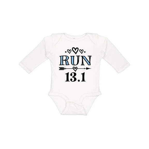 Inktastic Running Half Marathon Run Girls Long Sleeve Baby Bodysuit