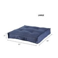 thumbnail image 3 of Square Tufted Floor Pillow - Cobalt - Large (40 in.), 3 of 6
