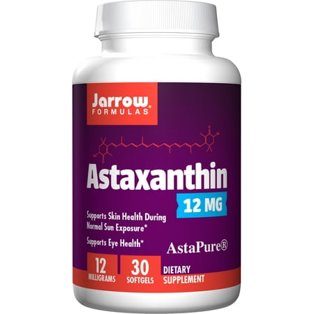 Jarrow Formulas Astaxanthin, Supports Eye Health, 12 mg, 30 (Best Astaxanthin Supplement Uk)