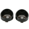 thumbnail image 4 of Mgaxyff Pair Motorcycle Turn Signal Light Lens Cover Front Rear Replacement for TOURING FLHX FLTRI FLHRS 2000‑up,Turn Signal Lens Ring, 4 of 8