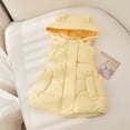 thumbnail image 4 of Chaleco acolchado cálido con capucha para niñas y niños, ropa de abrigo, chaleco aislante suave, 4 of 5