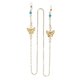 thumbnail image 1 of 1pc Fashion Eyeglass Chain Alloy Decor Anti-slip Eyewear Rope Glasses Hanging Strap (Golden), 1 of 3