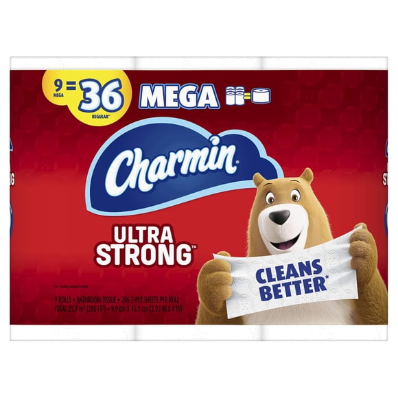 Papel higiénico Charmin Ultra Strong 9 mega rollos