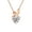 Rose Gold, variant on Guodhu Easter Bunny Rabbit Pendant Moissanite Necklace for Women Teen Delicate Animal Jewelry Gifts