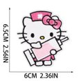 thumbnail image 1 of Cartoon Cute KT Cat Hello Kitty Applique For DIY Sew on Child Clothes jacket Hat Ironing Patches Jeans Embroidered Sticker FGS, 1 of 7