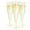 Gold Glitter (24ct), variant on Prestee Set of 24 Plastic Champagne Flutes with Gold Rim - 4.5 oz - Shatterproof Disposable Glasses for Weddings, Cocktail Parties, and Outdoor Celebrations