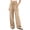 #05 Khaki 【Mix, Match & Rotate: Stock Up on Daily Colors】, variant on Women's Cotton Loose Casual Pants with Pockets, Mid Elastic Waist Drawstring, Solid Lightweight Soft Stretchy, Morning Lounge Beach Outdoor, Womens Trousers Long Straight Pants