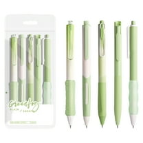 YIMWNYI 5 Pack Test Gel Pens 0.5mm Fast Drying, Smooth Writing, Perfect for Office Work, Note Taking, Press to Tip Design, Durable Plastic Material