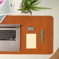 thumbnail image 3 of Mobile Pixels 31.5-In. x 15.75-In. PU Leather Desk Mat (Oak Brown), 115-1001P02, 3 of 4