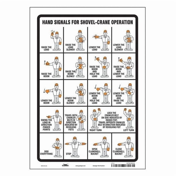 Condor Safety Sign,14 inx10 in,Vinyl 476H66