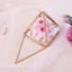 thumbnail image 5 of Glass Jewelry Box for Geometric Ring Holder, Wedding Birthday Gift Box, Modern Art Decor, Gold Pyramid Design, 5 of 5