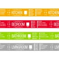 thumbnail image 5 of UBMOVE 1 Bedroom Labeling Tape Living Room Packing Tape Bathroom, 5 of 6