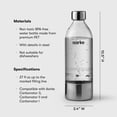 thumbnail image 4 of aarke Extra PET Bouteille en Acier Inoxydable (pour l'utilisation carbonator) (1L) 2-pack, 4 of 9