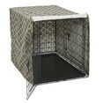 thumbnail image 4 of MidWest Homes for Pets Dog Crate Cover, Brown Geometric Pattern, 42", 4 of 8