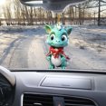 thumbnail image 3 of Adorno para Coche Navidad Dinosaurio Acrílico 2 Uds. para Espejo Retrovisor, 3 of 9
