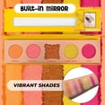 thumbnail image 5 of Profusion Cosmetics Blooming Hues 5 Shade Palette, Highly Pigmented Multi-Finish Eyeshadow with Matte & Shimmer Finish, Blendable Travel-Friendly Makeup Kit, Honest Hibiscus, 5 of 7