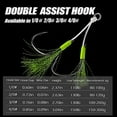 thumbnail image 6 of 10Pairs Fishing Saltwater Double Assist Jigging Hook Butterfly Jig Fishing Hooks, 6 of 9