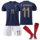 thumbnail image 1 of 22-23 Camiseta de fútbol local de Francia mundial Camiseta n. ° 10 Conjunto de camiseta de fútbol Mbappe-22 23 O.DEMBELE 11 adultos XL (180-185 CM) BmatwkZeng Bmatwe Jersey, 1 of 1