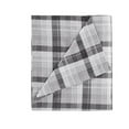 thumbnail image 4 of Pemberly Row 100 Percent Cotton Flannel Printed Sheet Set in Gray Plaid Finish, 4 of 10