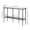 thumbnail image 4 of Evelyn&Zoe Modern Console Table with Glass Top and Shelf, 4 of 10