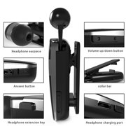 Wireless Earbuds: Bluetooth Earphones With Retractable Collar Clip Type Earplugs, Single Ear Car Bluetooth High-definition Call Intelligent Noise Reduction
