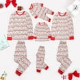 thumbnail image 2 of Odeerbi Christmas Pajamas For Family Matching Outfits Men Dad Printed Blouse Tops With Pants Set, 2 of 9