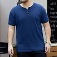 thumbnail image 2 of Krdevn Men's Summer Large Size V Neck Cotton Top T Shirt,XXL, 2 of 5