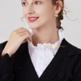 thumbnail image 2 of LoudSung Fake Collar Detachable Half Shirt Blouse False Collar Elegant Ruffle Stand Type Dickey Collar for Women Girls, 2 of 7