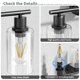 thumbnail image 5 of Cshidworld 3-luz Negro Regulable Vanity Light con Persiana de Vidrio Transparente, 5 of 9
