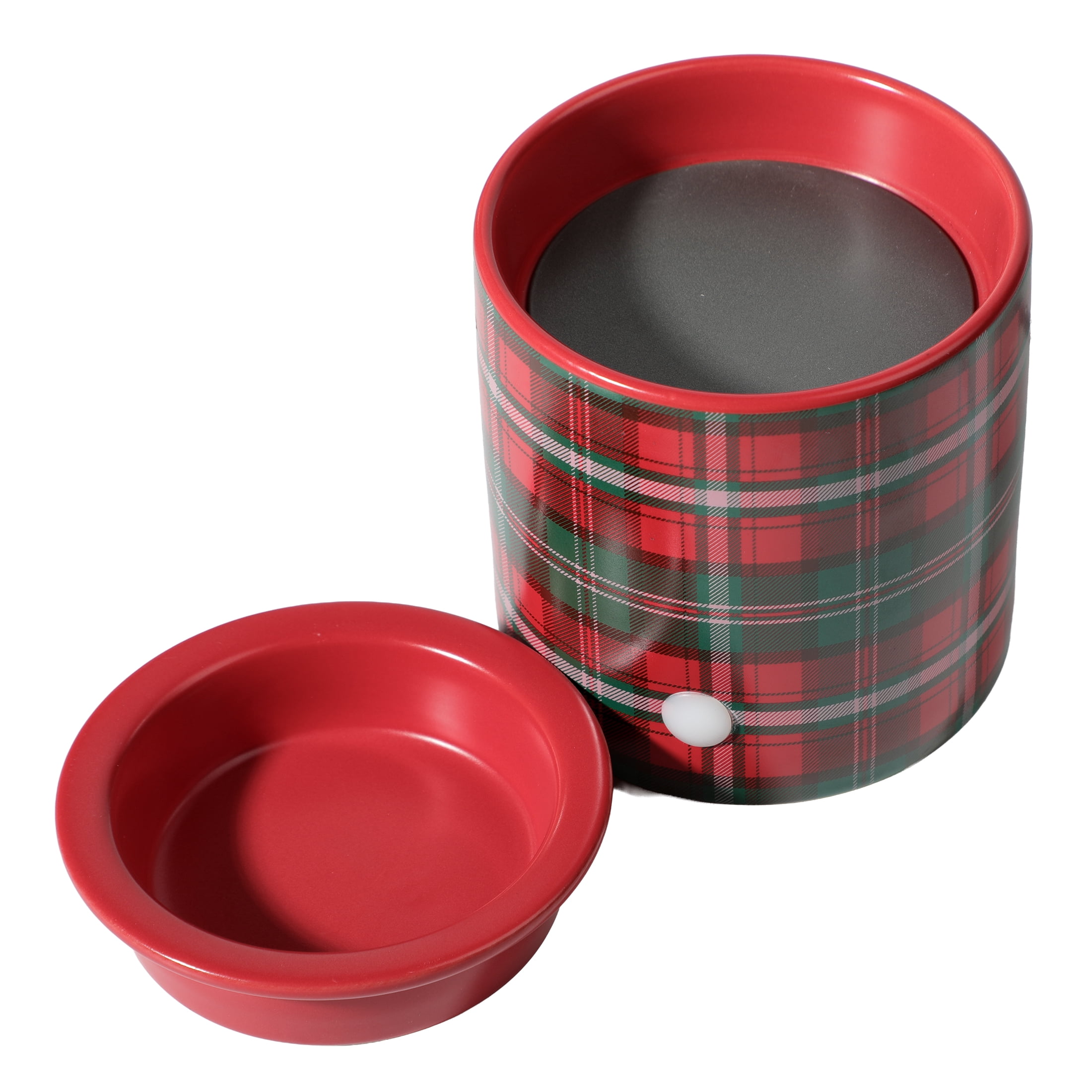 Mainstays Holiday Plaid  Full Size Ceramic Wax Melt Warmer