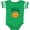 Football Green and White, variant on Inktastic I'm Going to Be a Big Sister Cute Halloween Pumpkin Girls Baby Bodysuit