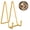 Gold, variant on Minorsun Plate Stands for Display 4.5" 6 Pack, Book Holder Versatile Metal Tabletop Easels for Pictures Photos Cookbooks Tablets Ceramic Home Decor, Black